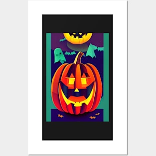 HALLOWEEN PUMPKIN SIMPLE Posters and Art